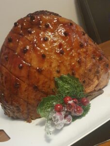 Smoked Christmas Ham Glaze | JAGRD JAGRD Christmas Ham Garnished | JAGRD