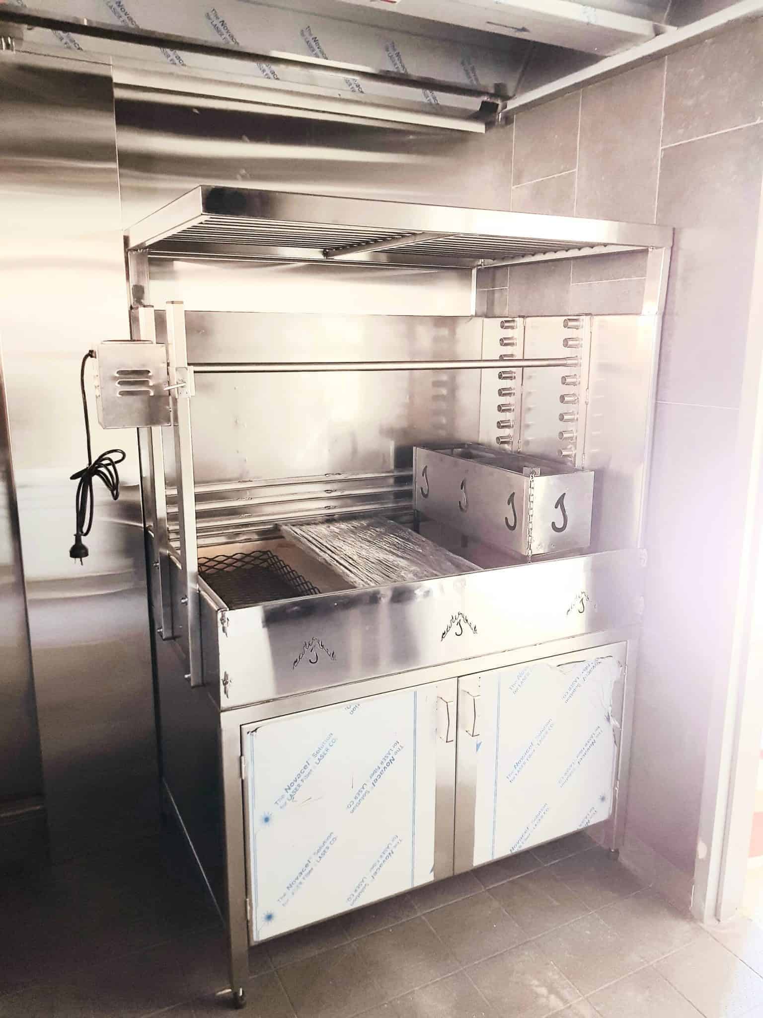 JAGRD Custom Adjustable Rotisseries Asado Grill Besk Bar Install scaled | JAGRD