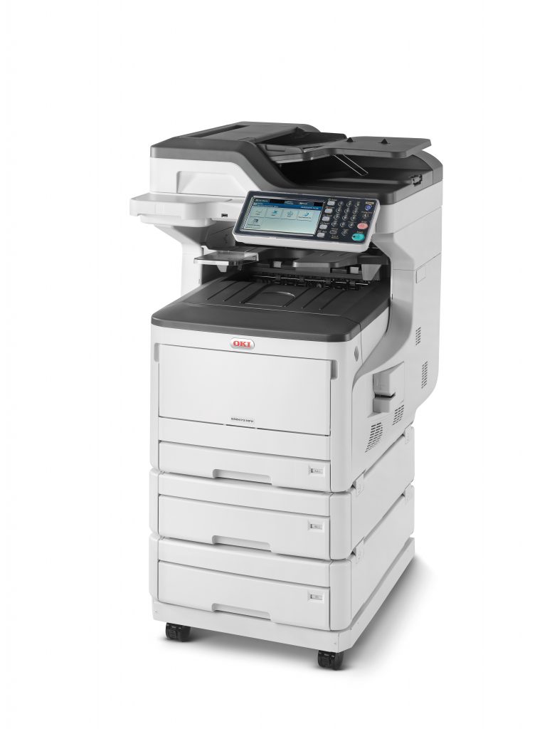 ES8473MFP_34_with_2nd_3rd_Tray_Casterbase